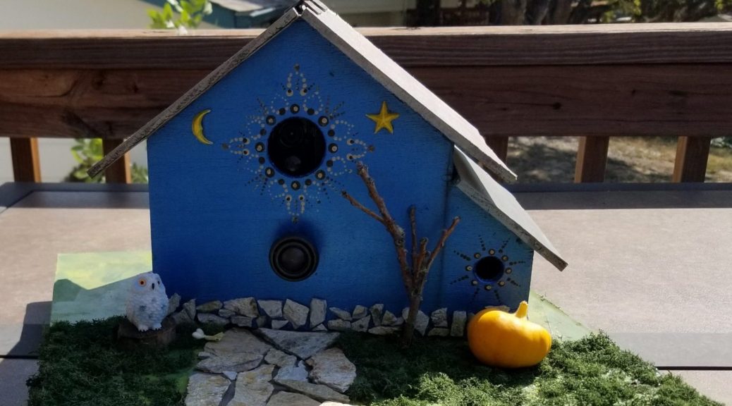 Embellished birdhouse